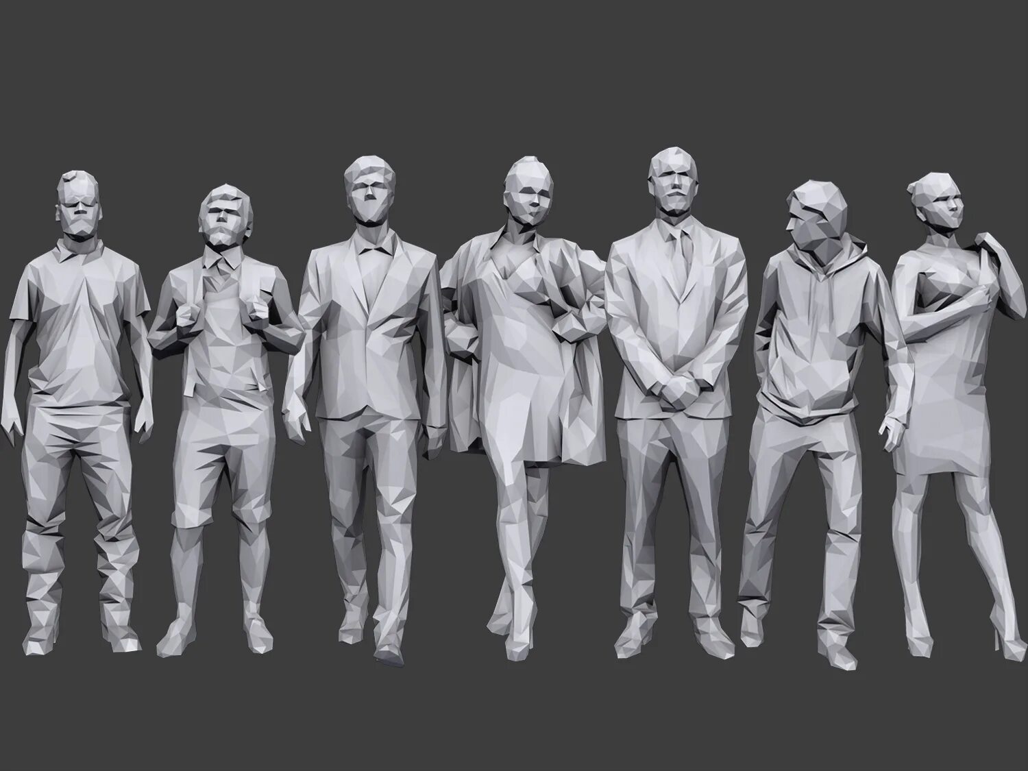 Casual pack. Lowpoly people casual pack. Casual pack. Casual pack. Казуал 3д модели.