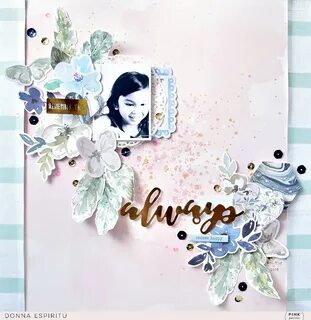 So creative! #pinkpaislee #ppindigoandivy #layout #scrapbooking #alwayshapp...