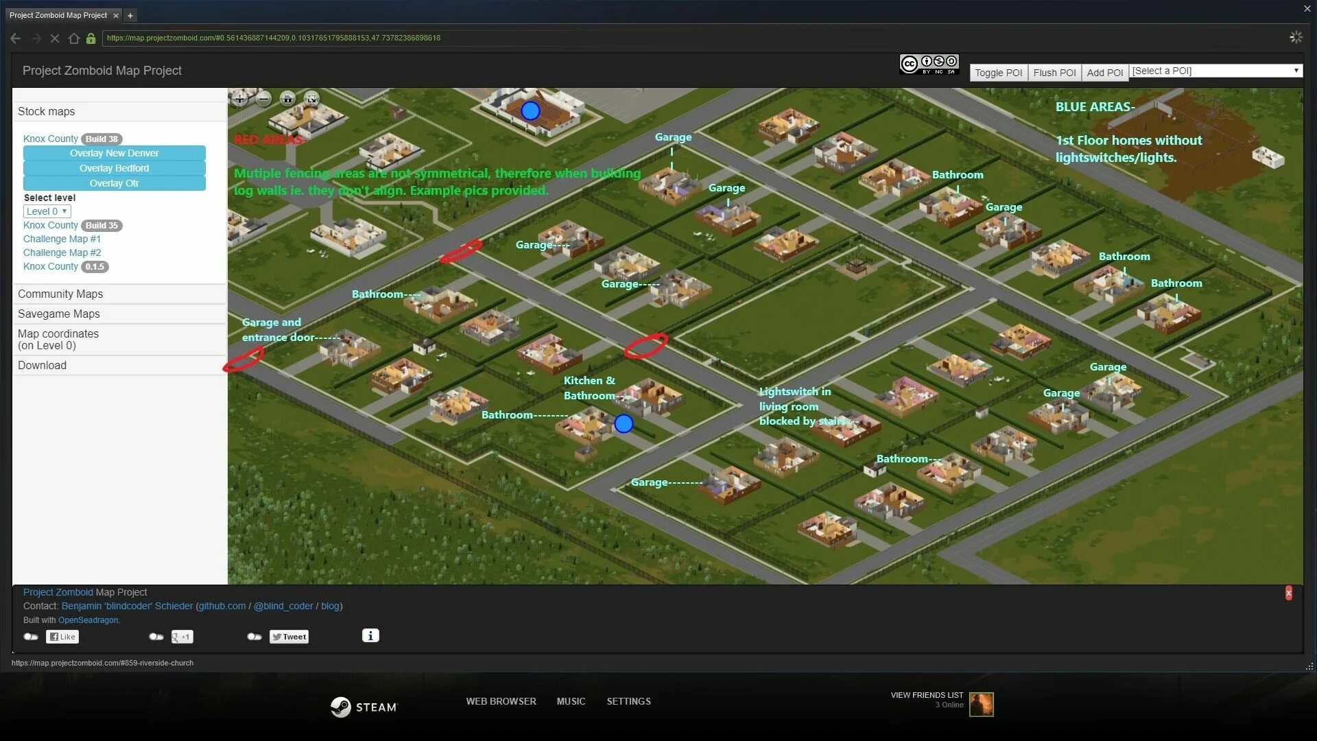 карта риверсайд проджект зомбоид