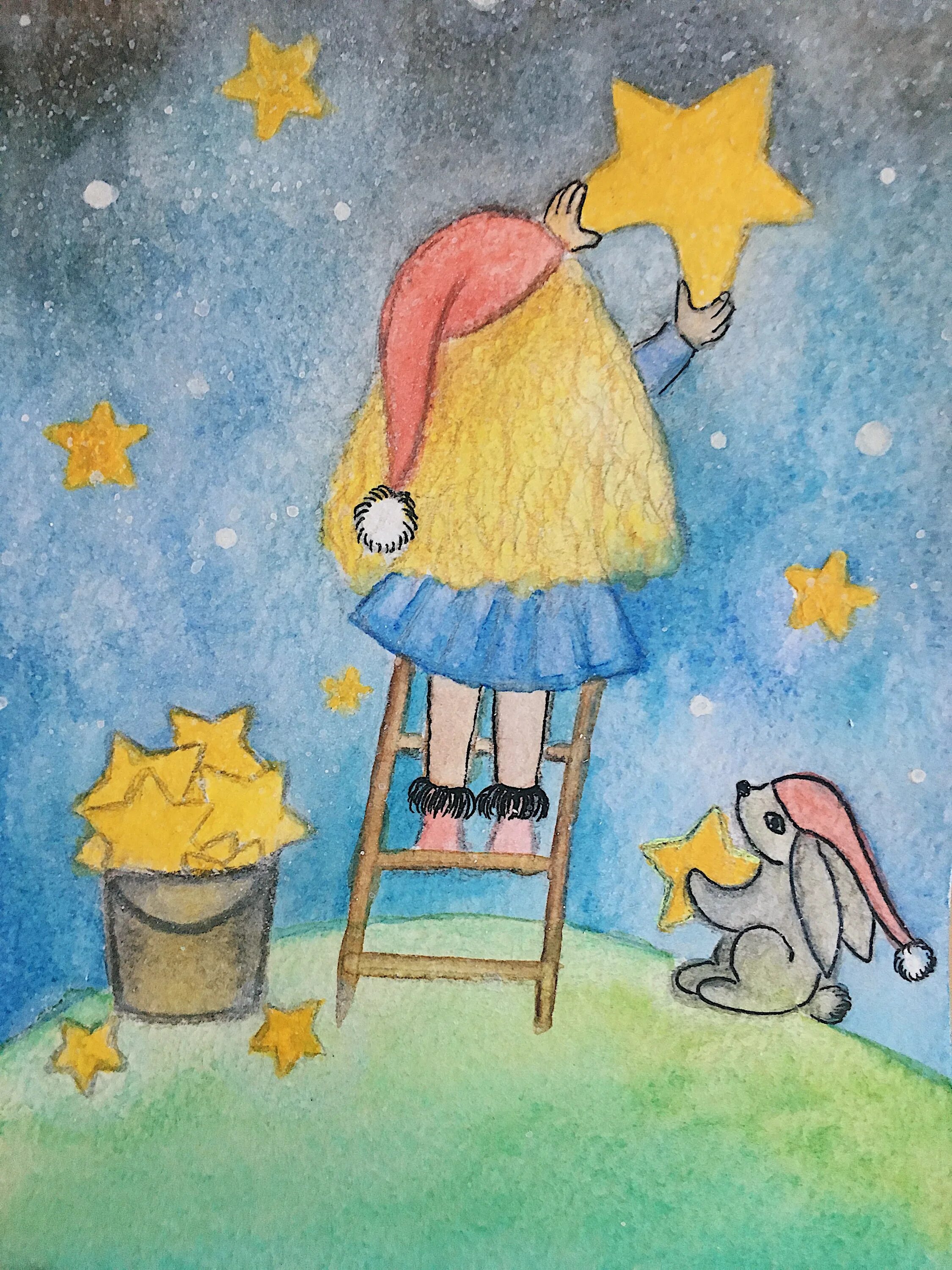 Рисунок мечтая о звездах. Рисование волшебство. Детский рисунок. Рисунок на тему волшебство. Рисунок на тему мечта.
