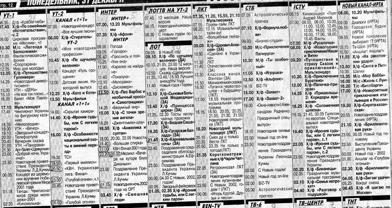 Программа передач 1 канал 17 февраля. УТ-1 Телеканал. Программа передач. Интер Телепрограмма. Телепрограмма 2001.