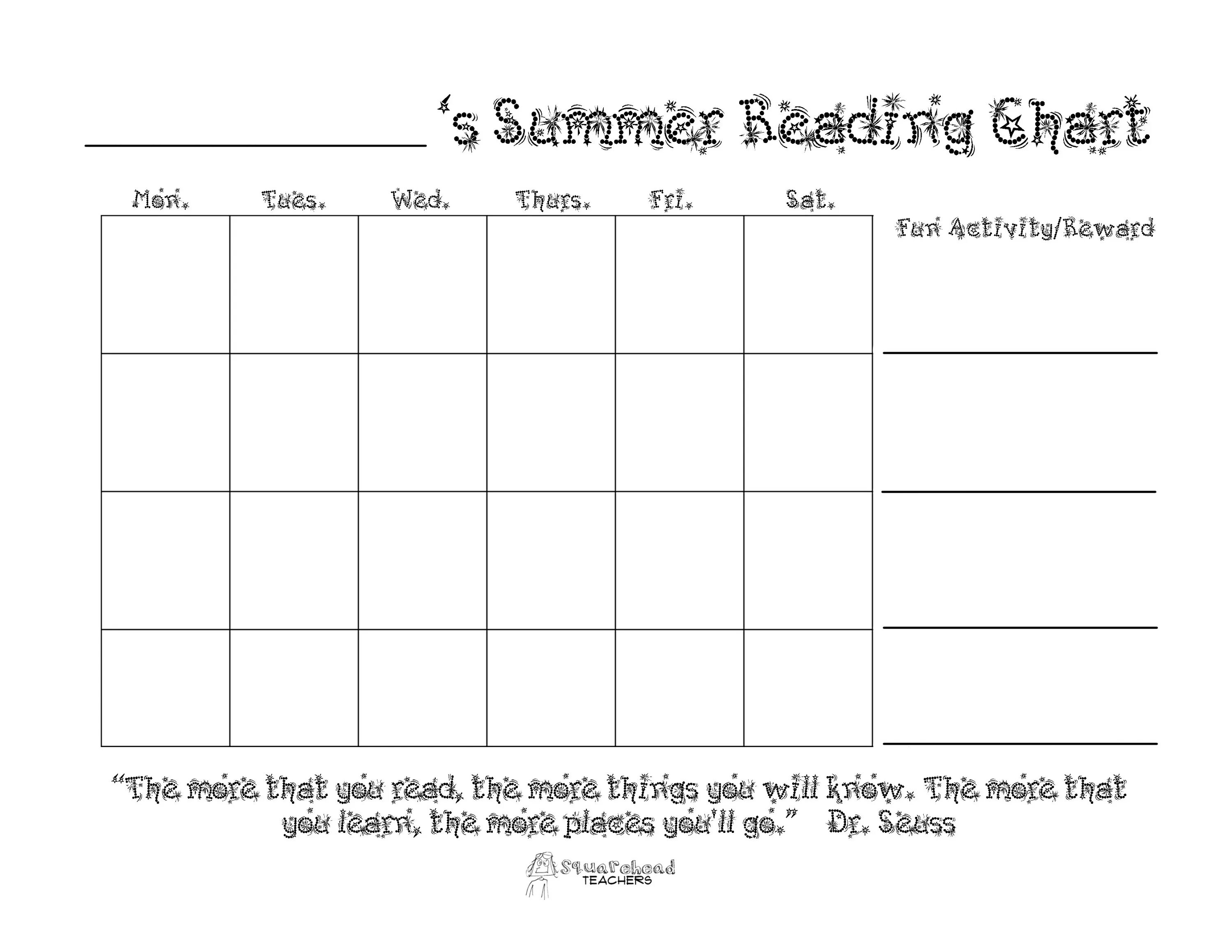 Chart reading. Reading chart. weekly reading chart. summer chart. monthly homework chart.