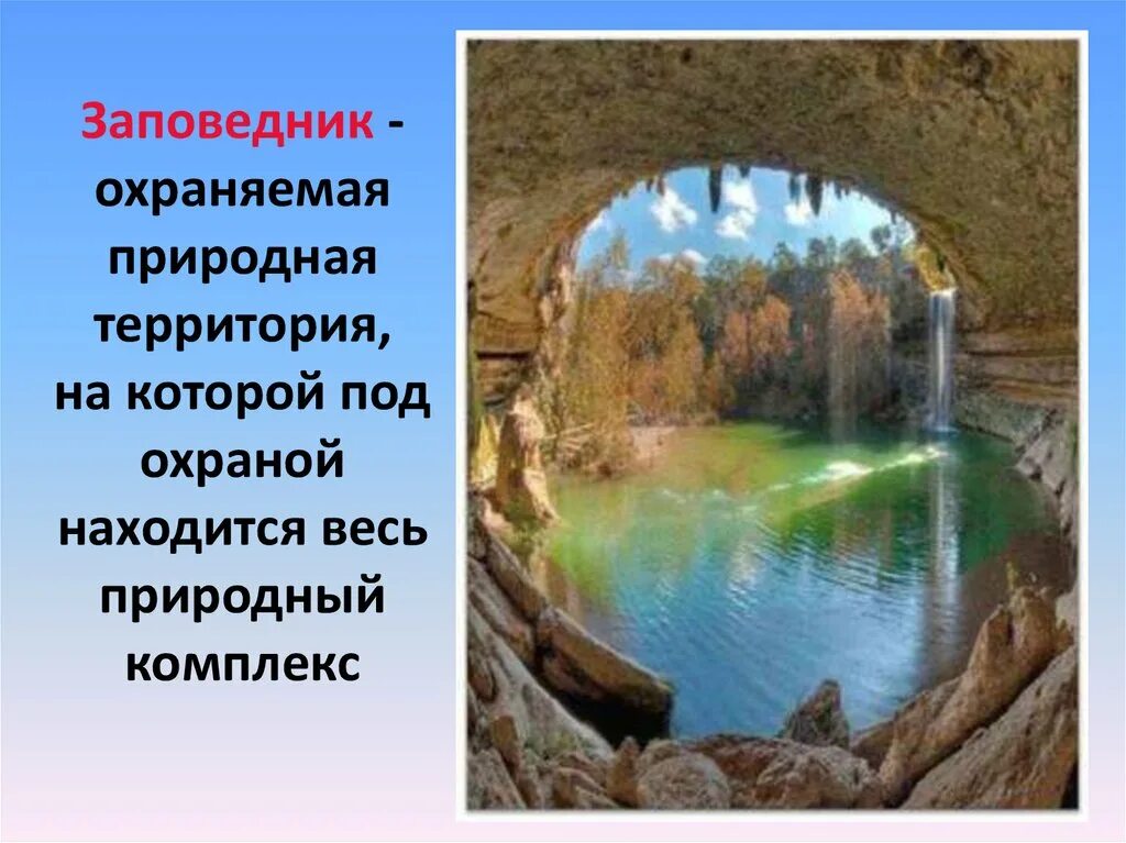 Особо охраняемые природные территории россии презентация 8. Заповедник охраняемая природная. Под охраной находится весь природный комплекс. Охраняемая природная территория заповедник. Заповедник это 2 класс.