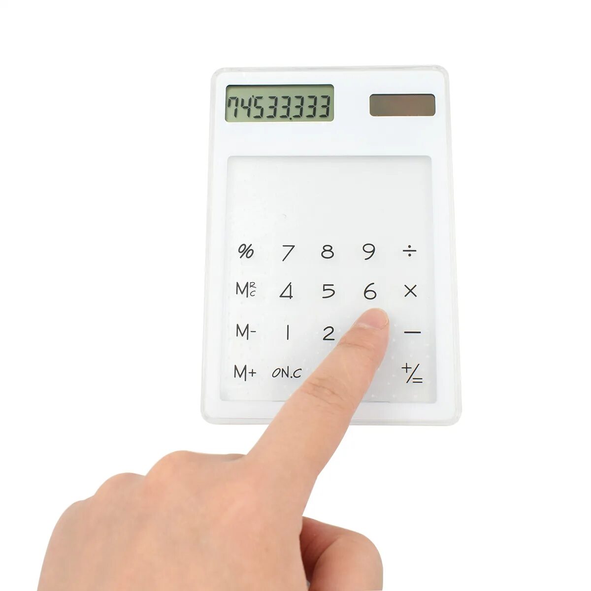 батарейка для калькулятора. прозрачный калькулятор. эксклюзивный калькулятор. микрокалькуляторы на солнечных батареях. прозрачный калькулятор.