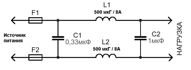 Как избавиться от помех. Фильтр электромагнитных помех схема 220 в. Схема фильтра импульсных помех. Фильтр сетевых помех схема. Схема фильтра электромагнитных помех.