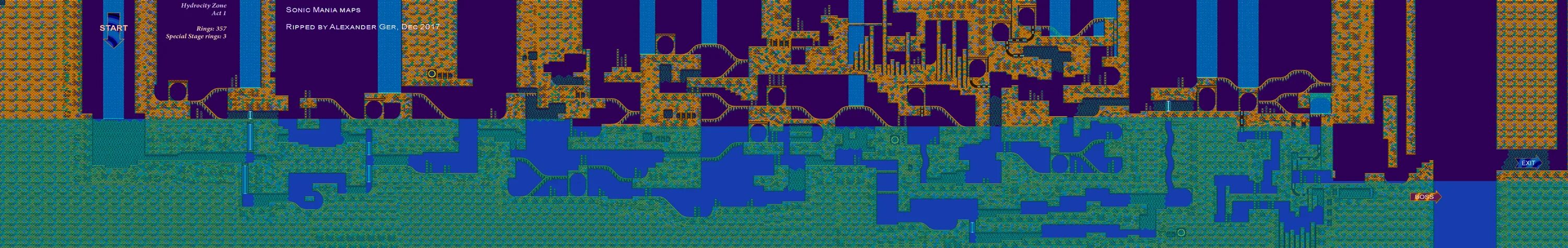 Com 1 карта. Карта Green Hill Act 1 Sonic Mania. Green Hill Zone Act 1 Map. Карта Green Hill Sonic Mania. Sonic 3 Hydrocity Zone Map.