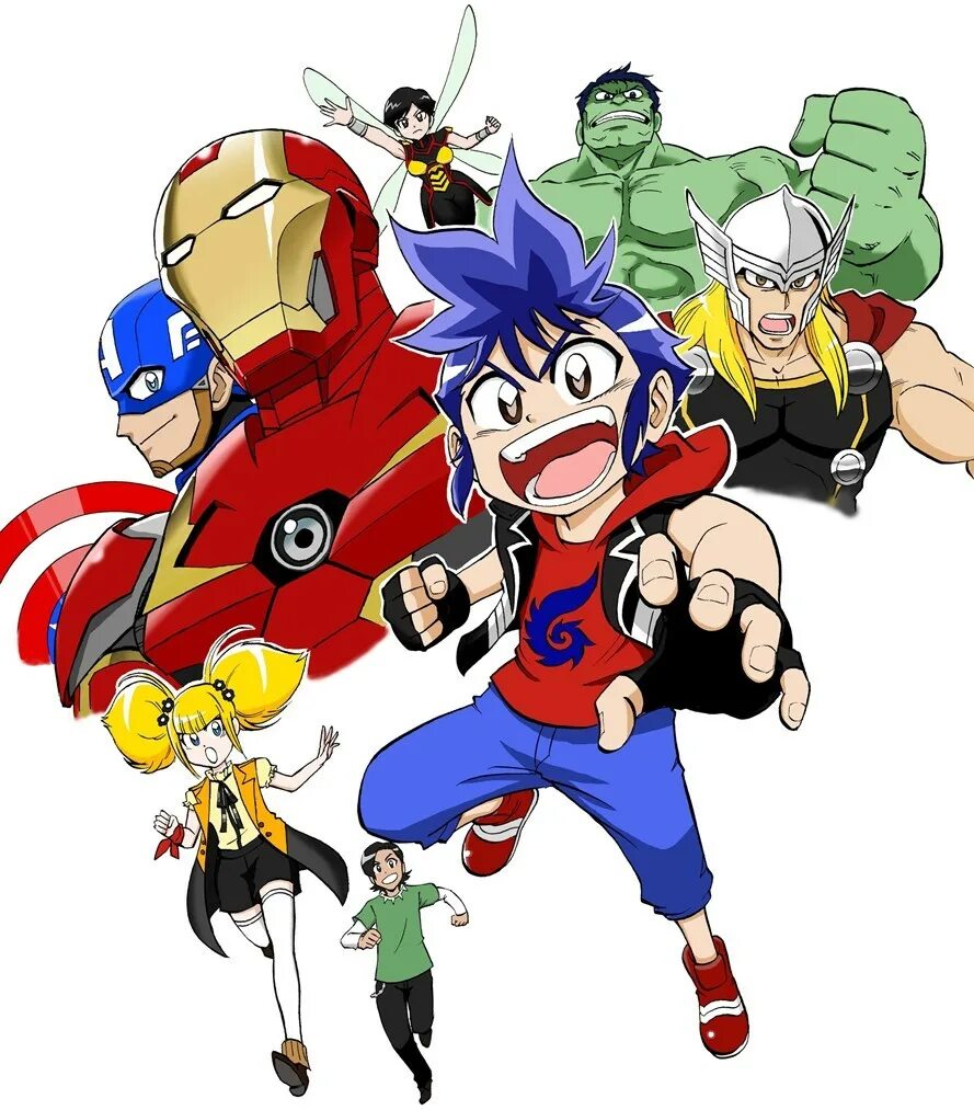 Мстители будущего. Марвел футуре авенджерс. макото marvel future avengers. анимешные мстители.