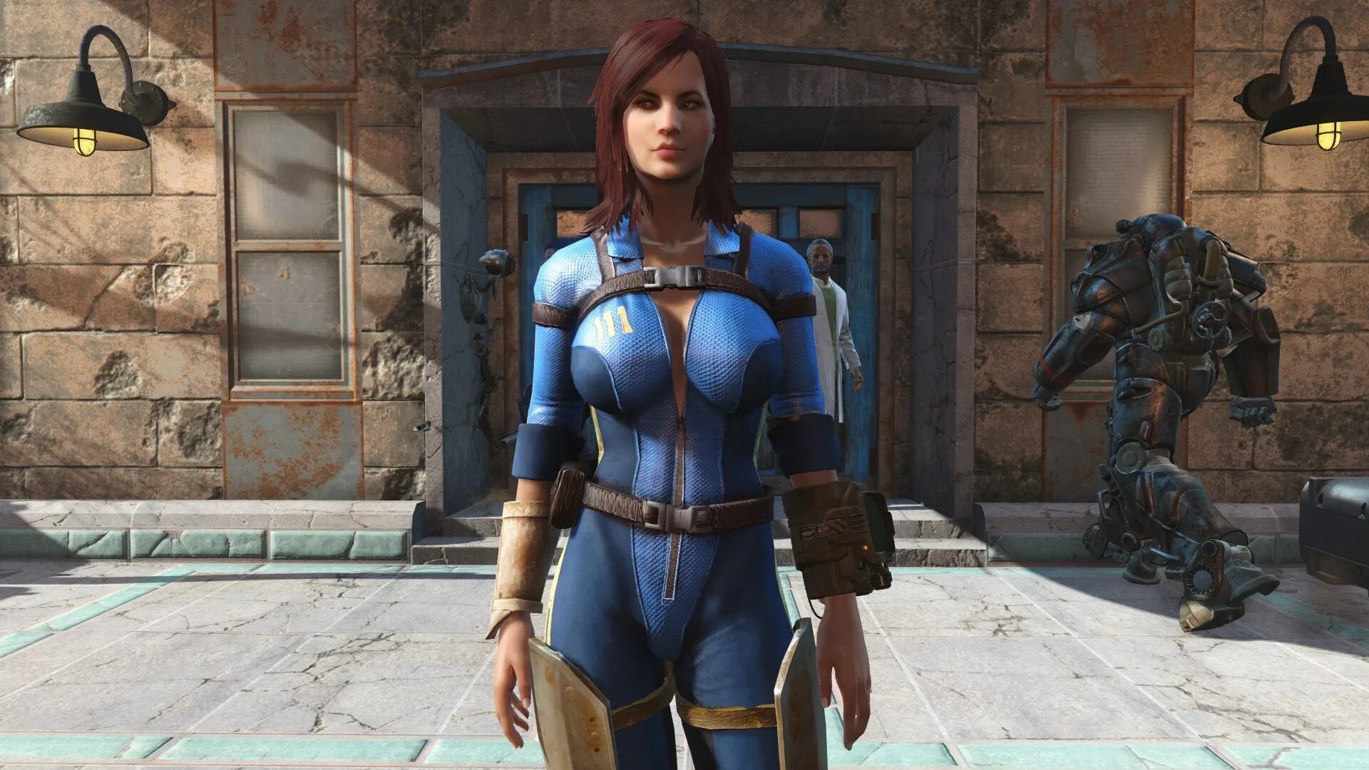 Fallout 4 level. Фоллаут 4 нексус. fallout 4 slooty vault jumpsuit. fallout 4 slooty vault. нексус мод фоллаут 4.