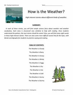 Texts about weather