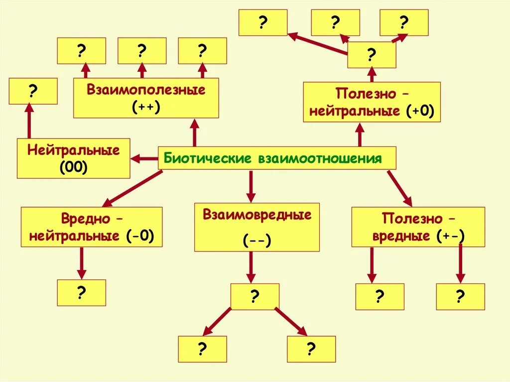 Типы взаимодействий биотических связей. Виды взаимодействия между организмами. Биотические связи в природе схема. Характеристика биотических взаимоотношений таблица. Биотические отношения и связи.