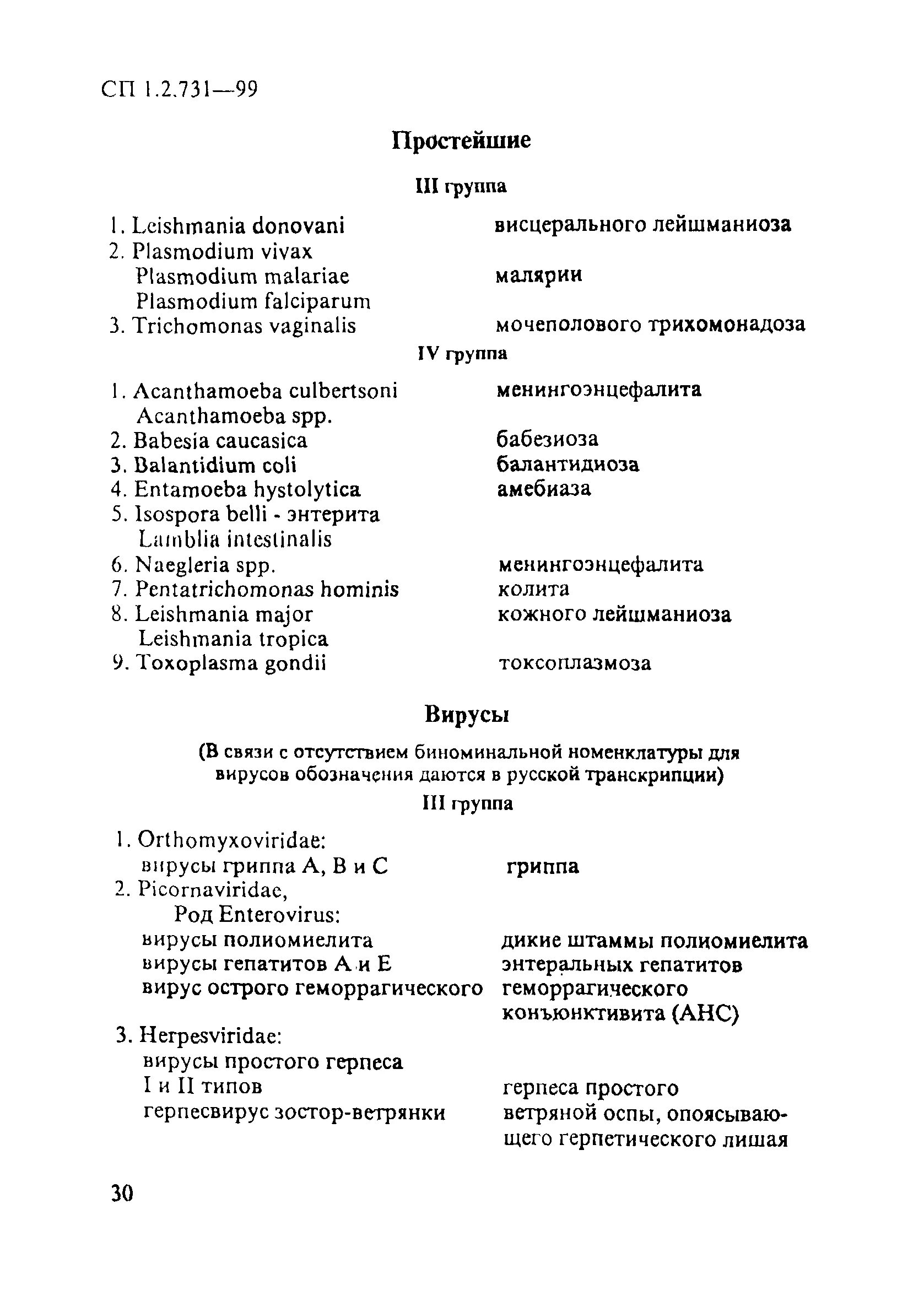 Санпин 3 группа патогенности