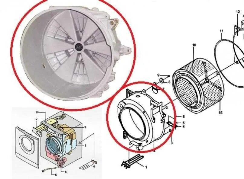Как разобрать барабан стиральной машинки. Барабан стиральной машины LG артикул 47782356. WF s1061 Samsung подшипники. Бак стиральной машины Gorenje wa142. Бак стиральной машины LG e1069ld.