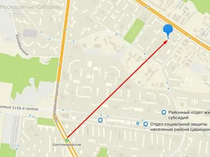 Сабурово на карте
