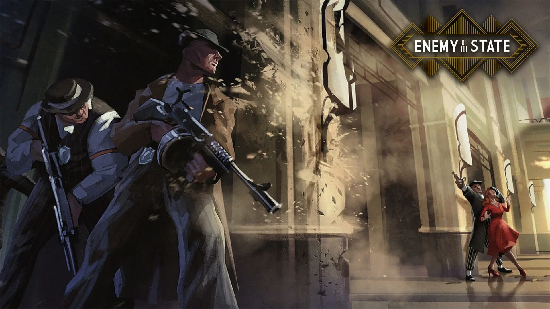 Enemy игры будущего. Enemy of the state game. кооперативный шутер. перестрелка на крыше. enemy of the state poster.