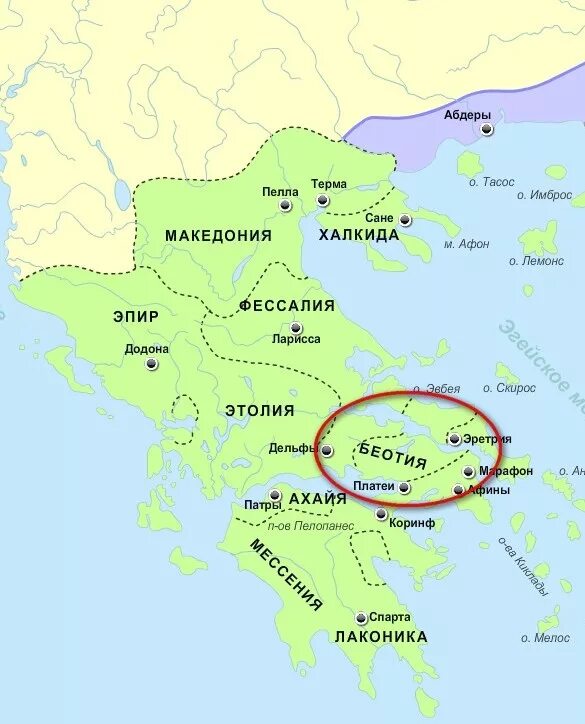 Беотия в древней Греции. Карта древней Беотии. Беотия на карте древней Греции. Фивы на карте древней Греции. Город спарта расположен в