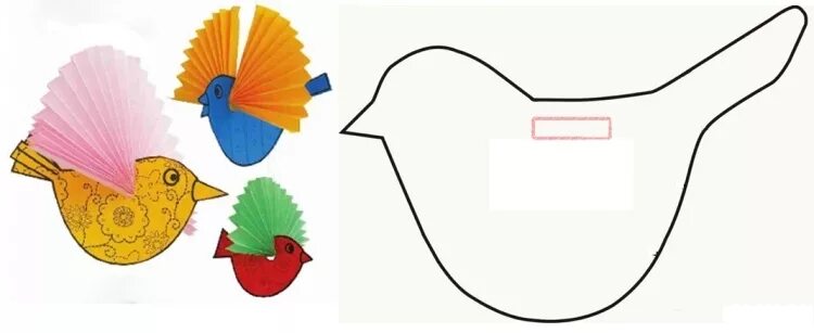 Поделки из бумаги 2 класс с шаблонами. Птички из гармошки. Птичка из гармошки бумажной. Птичка из картона и цветной бумаги. Птица из бумаги гармошкой.