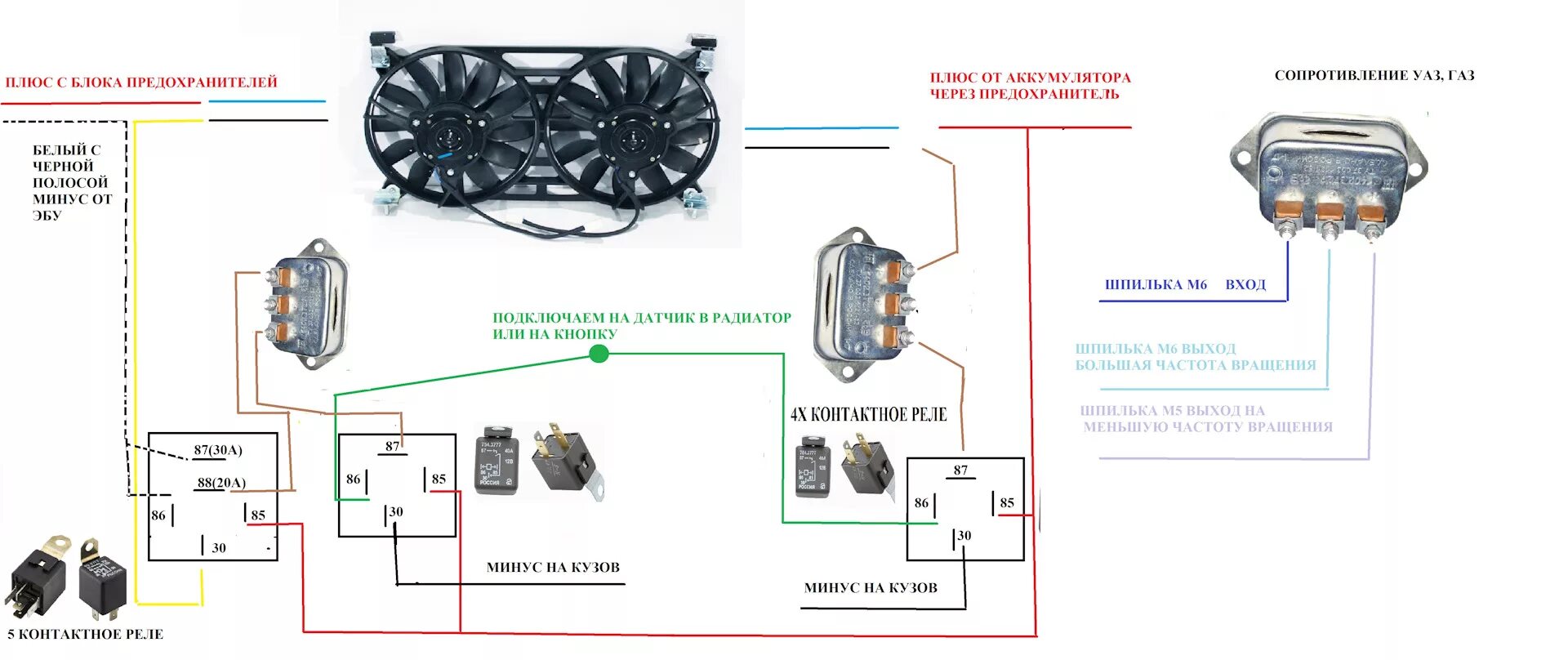 Почему включаются вентиляторы на холодном двигателе. Схема подключения вентилятора охлаждения Нива. Реле вентилятора охлаждения Нива 21214. Схема подключения вентилятора охлаждения Нива 21214. Схема подключения вентиляторов охлаждения Нива ВАЗ 21214.