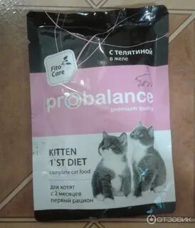 Корм для котят влажный probalance