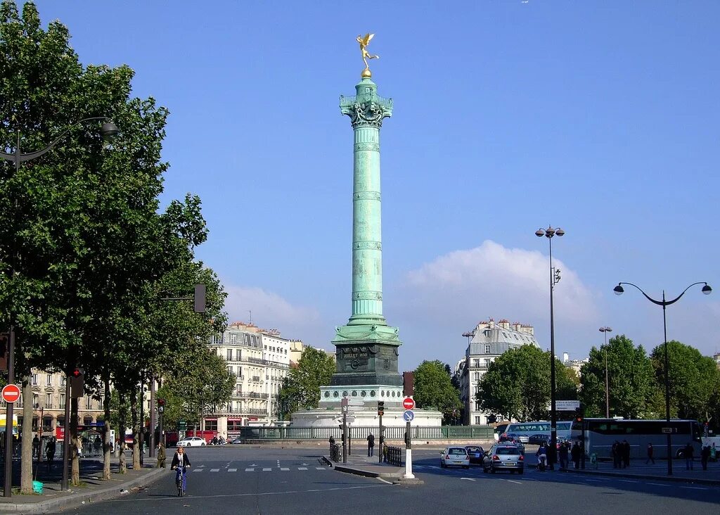 Площадь Бастилии в Париже. Июльская колонна на площади Бастилии. Париж достопримечательности Бастилия. Июльская колонна в Париже. Бастили