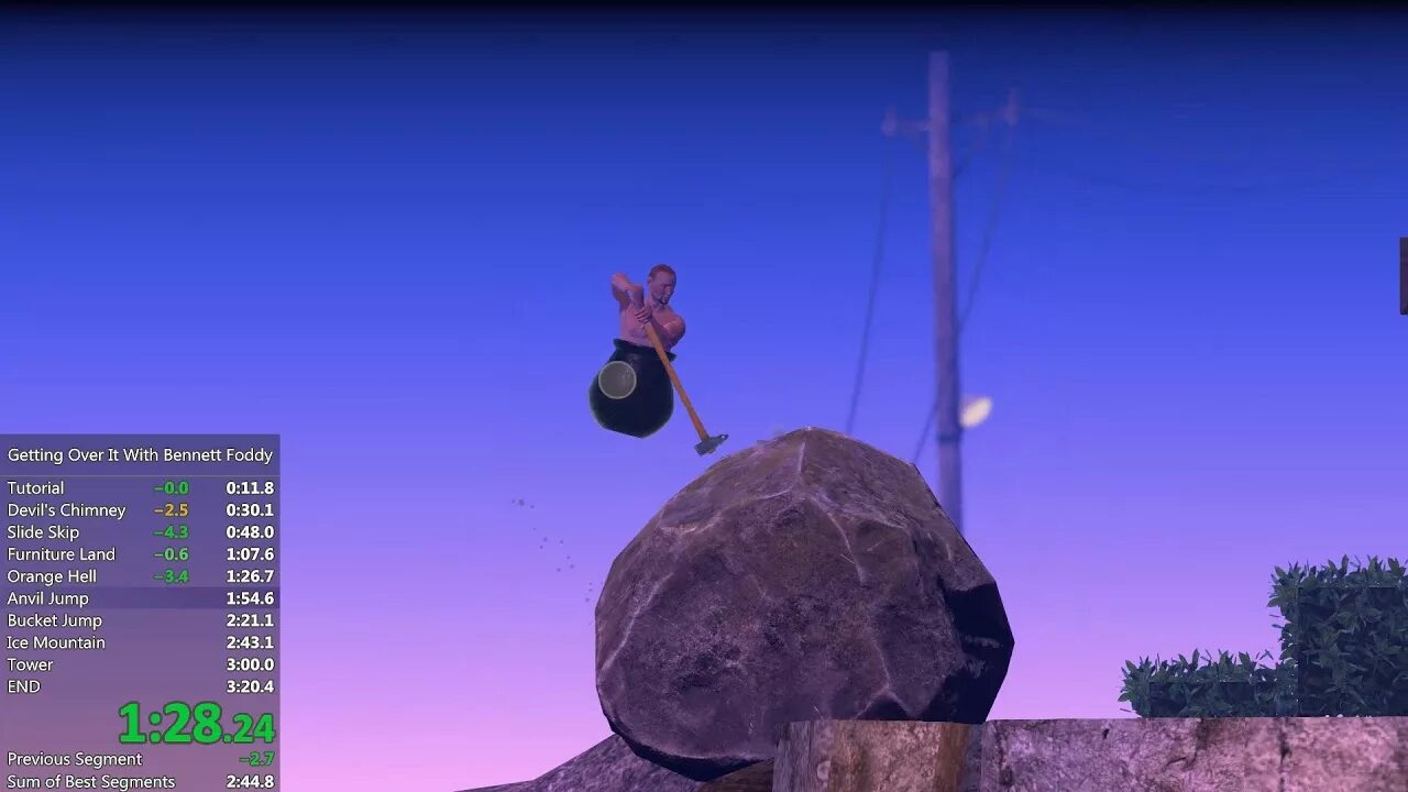 Спидран гетинг ОВКР ИТ. Getting over it with Bennett Foddy карта. Getting over it мировой рекорд.