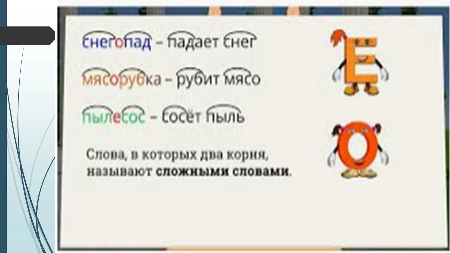 5 лет сложное слово. Сложные слова. Сложные слова с корнем. Слова с двумя корнями. Сложные слова в русском языке примеры.