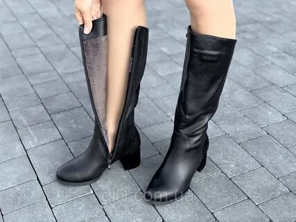 Сапоги женские с широким голенищем