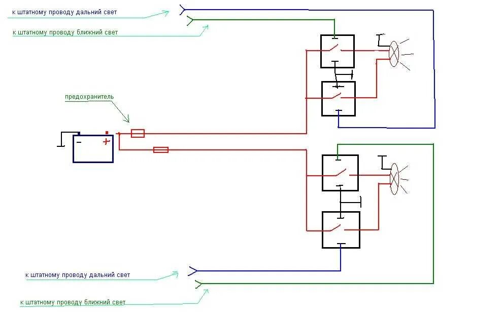 Реле ближнего дальнего света Калина 1. Схема подключения дальнего и ближнего света МТЗ 82. Реле на Ближний свет Калина 1. Дальний свет мтз