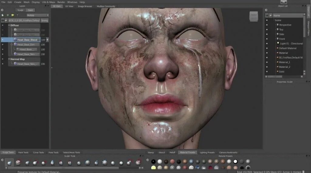 Autodesk mudbox. Autodesk mudbox 2025. мудбокс для маленьких фотографий. блендшейп. mudbox transparent material.