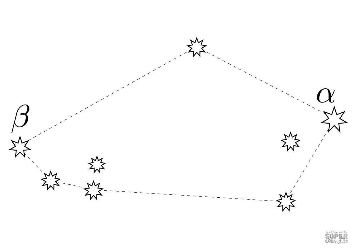 Созвездие малая Медведица схема по точкам. Созвездие большой и малой медведицы раскраски для детей. Созвездия по точкам для детей. Созвездия картинки для детей раскраски. Соединить большую медведицу