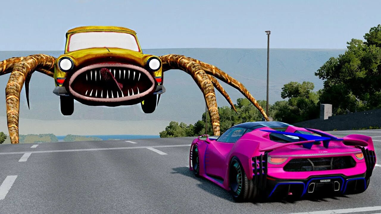 CAR EATER in Real Life - YouTube