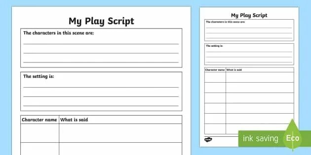 Plays scripts