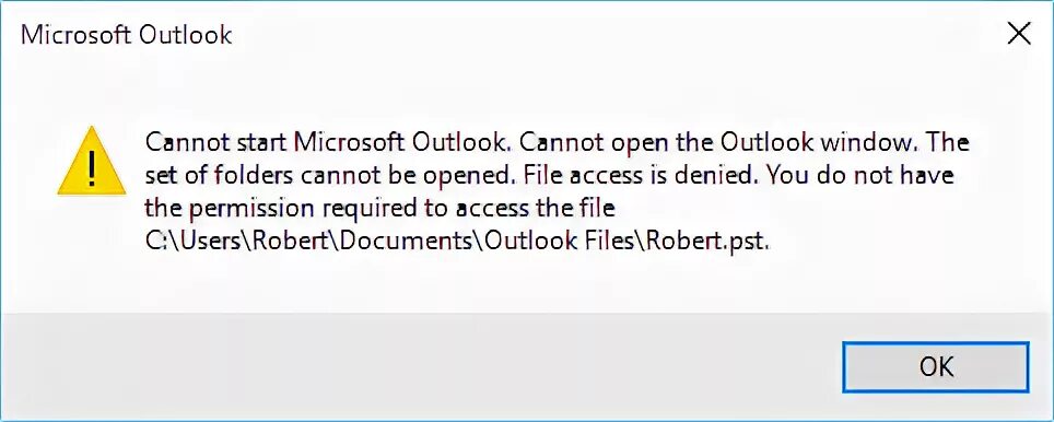 Can not open the file