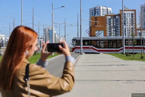 Трамвай в академическом районе екатеринбурга