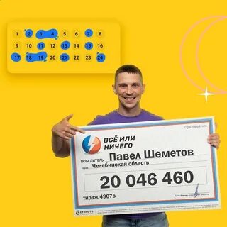 Список победителей лотереи
