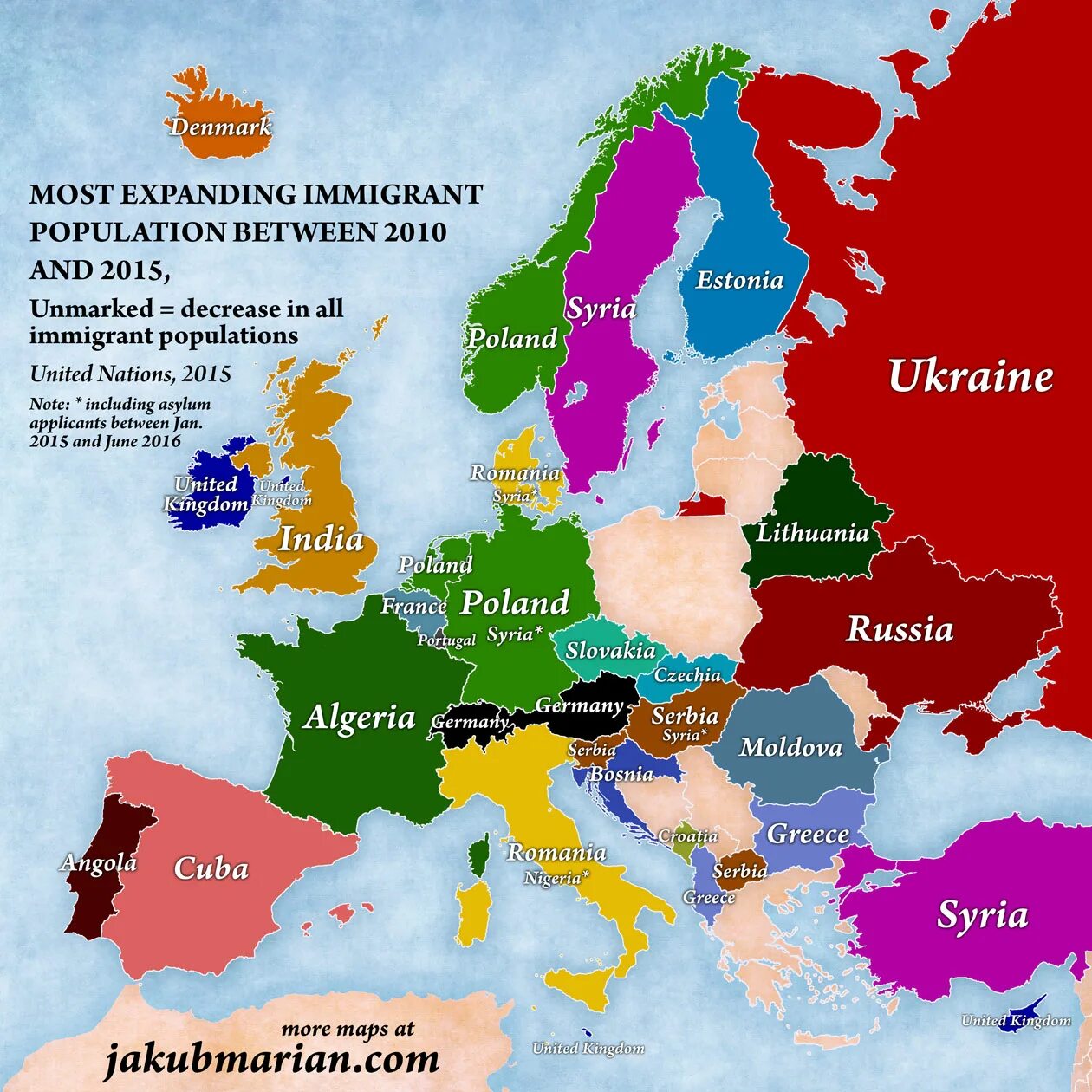 Most european countries. Мигранты в Европе карта. Интересные карты Европы. Карта иммиграции в Европу. Карта Европы 2015 года.