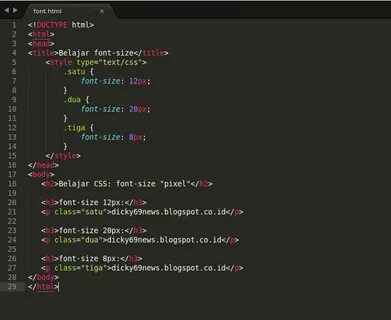 Body css font size