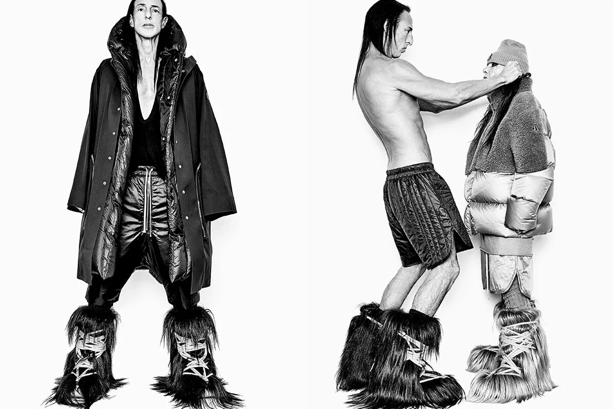 Рик овенс монклер. Рик оуэнс. rick owens x moncler. рик оуэнс рамоны.