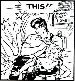 When Women Being Spanked by Super-Heroes in the Early Comic Books 