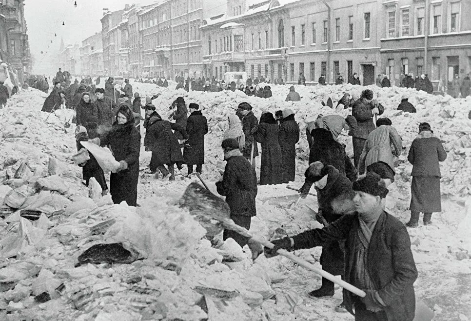 Старая зона блокады. Ленинградская блокада 1941.