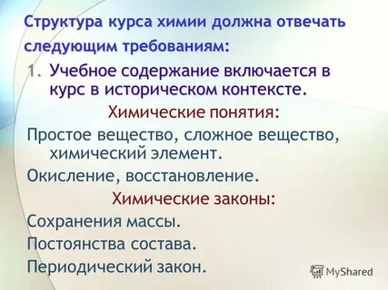 Химия контекст