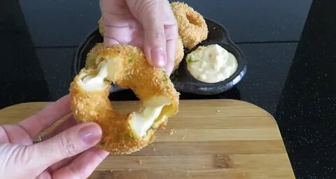 Колечки моцарелла вкусно