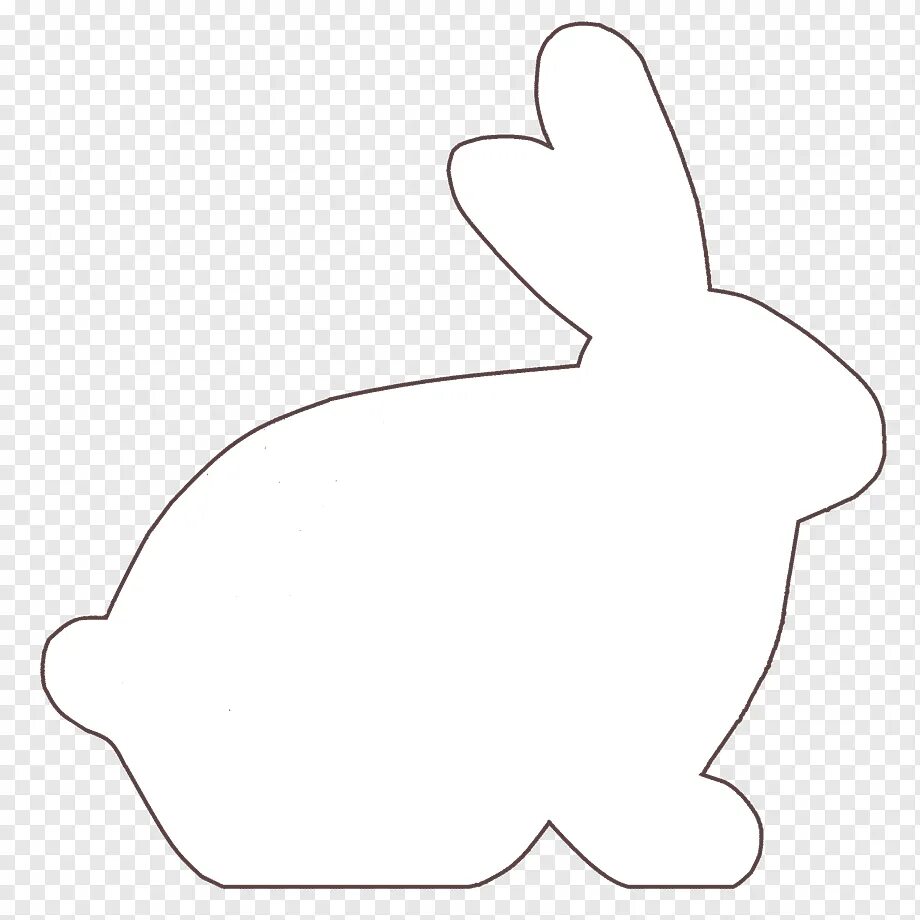 Шаблон пасхального кролика. Заяц сбоку контур. Кролик контур. Трафарет зайца для аппликации. Очертания зайца.
