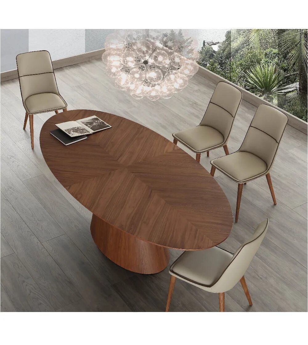 Столешница шпон дуба. Стол из дерева лакированный. Стол овальный дизайнерский. Стол из шпона. Шпон макассар эбен.