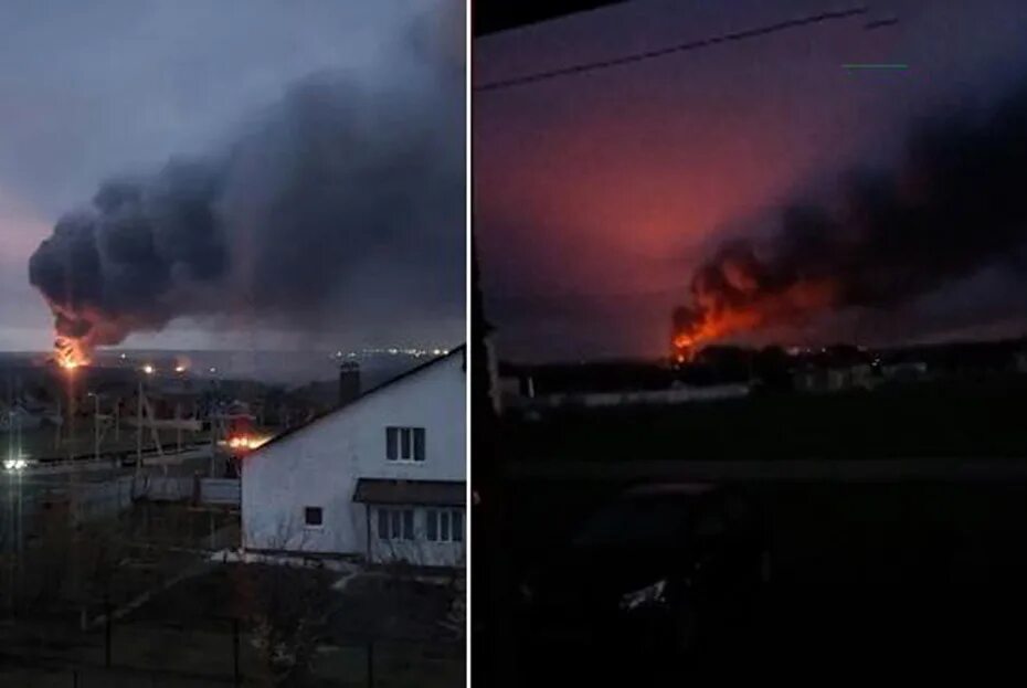 Горит склад боеприпасов. Взрывы в Белгородской области. Пожар на складе боеприпасов. Старый оскол новости сегодня взрыв