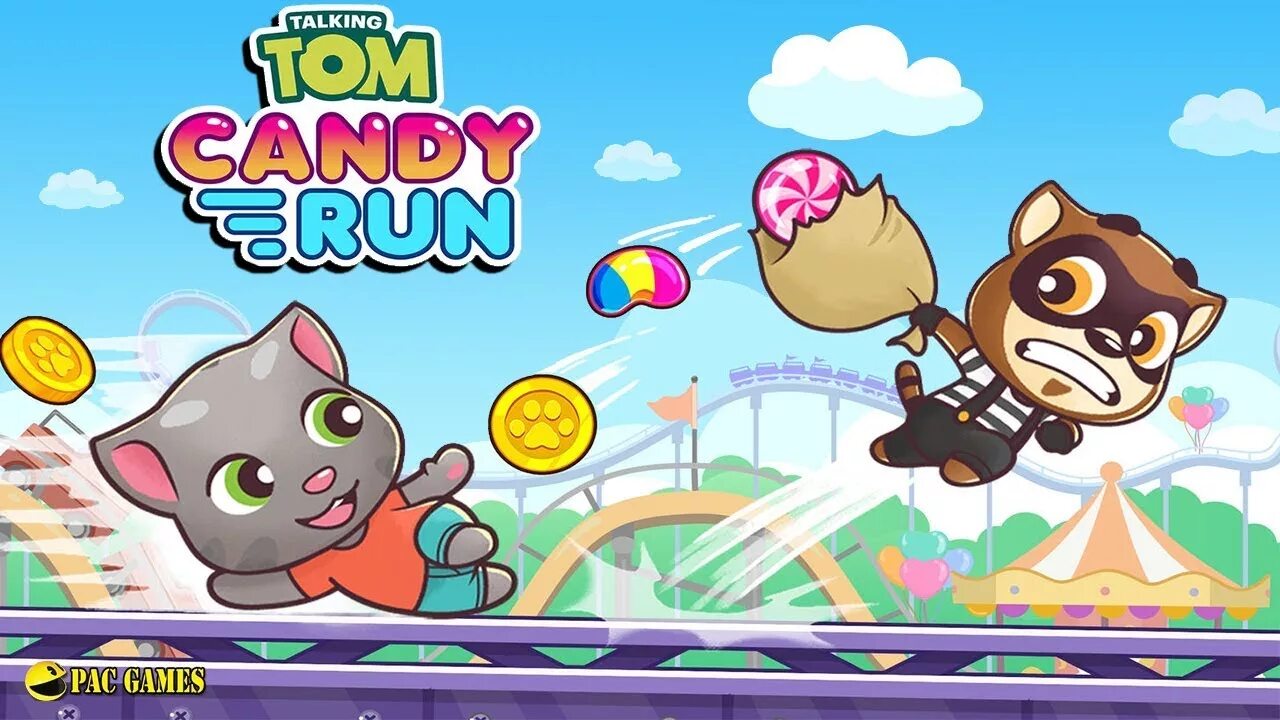 Говорящий том Кэнди РАН. Talking Tom Candy Run. Talking Tom бег за сладостями Trailer. Candy Run. Говорящий том бег за конфетами