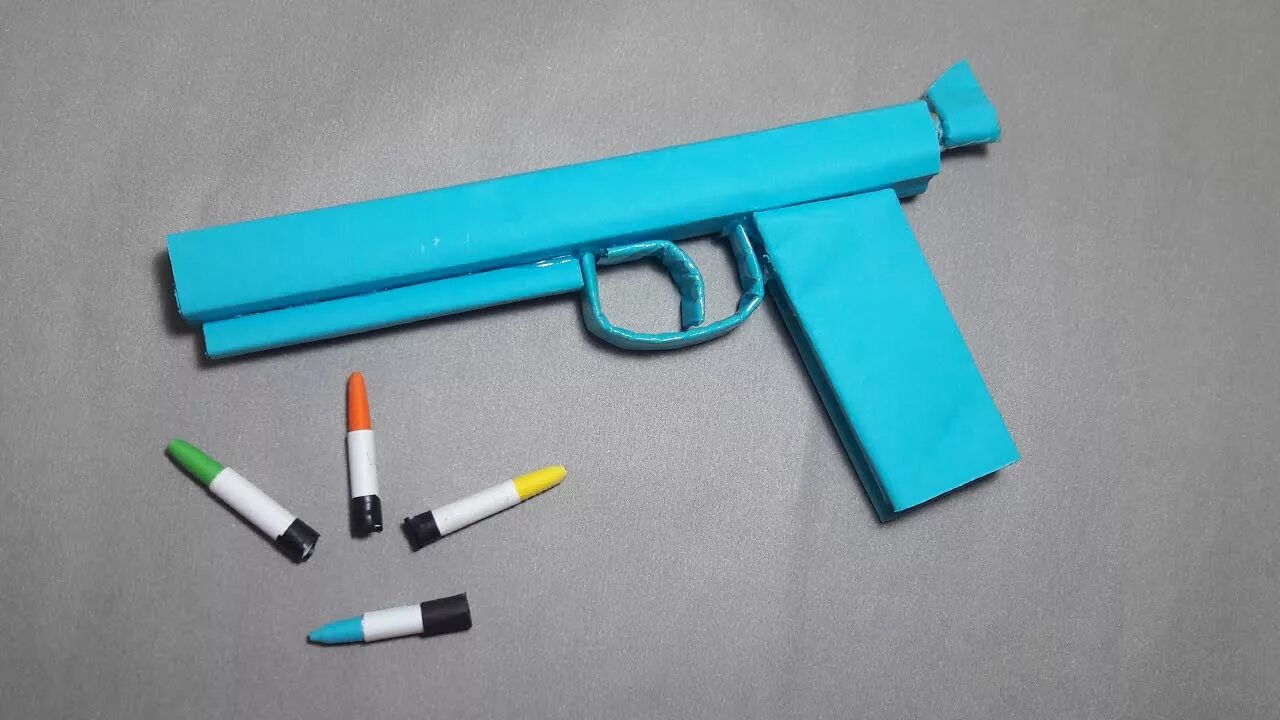 Как сделать самодельный пистолет из бумаги Pin on guns