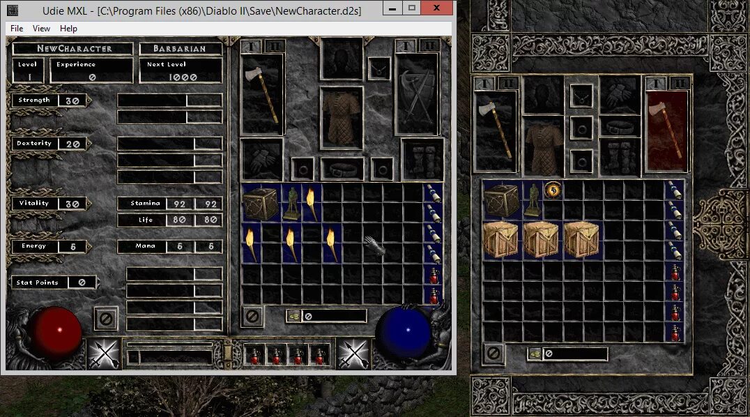 Diablo 2. Diablo 2 median XL Sigma. Диабло 2 Интерфейс. Diablo 2 сохранения