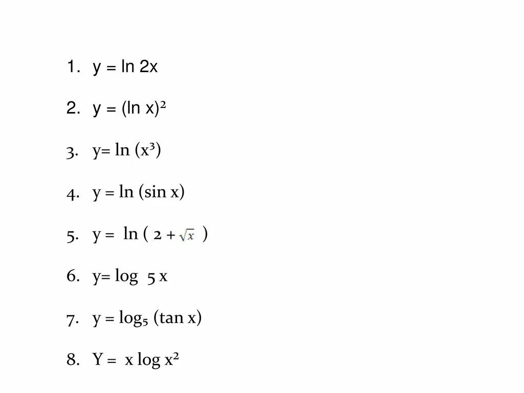 Ln 2y. Ln sinx производная. Производная Ln 2x. Y sin Ln x производная. Y=Ln x-sin x.