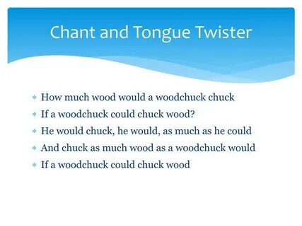 How much wood would a woodchuck