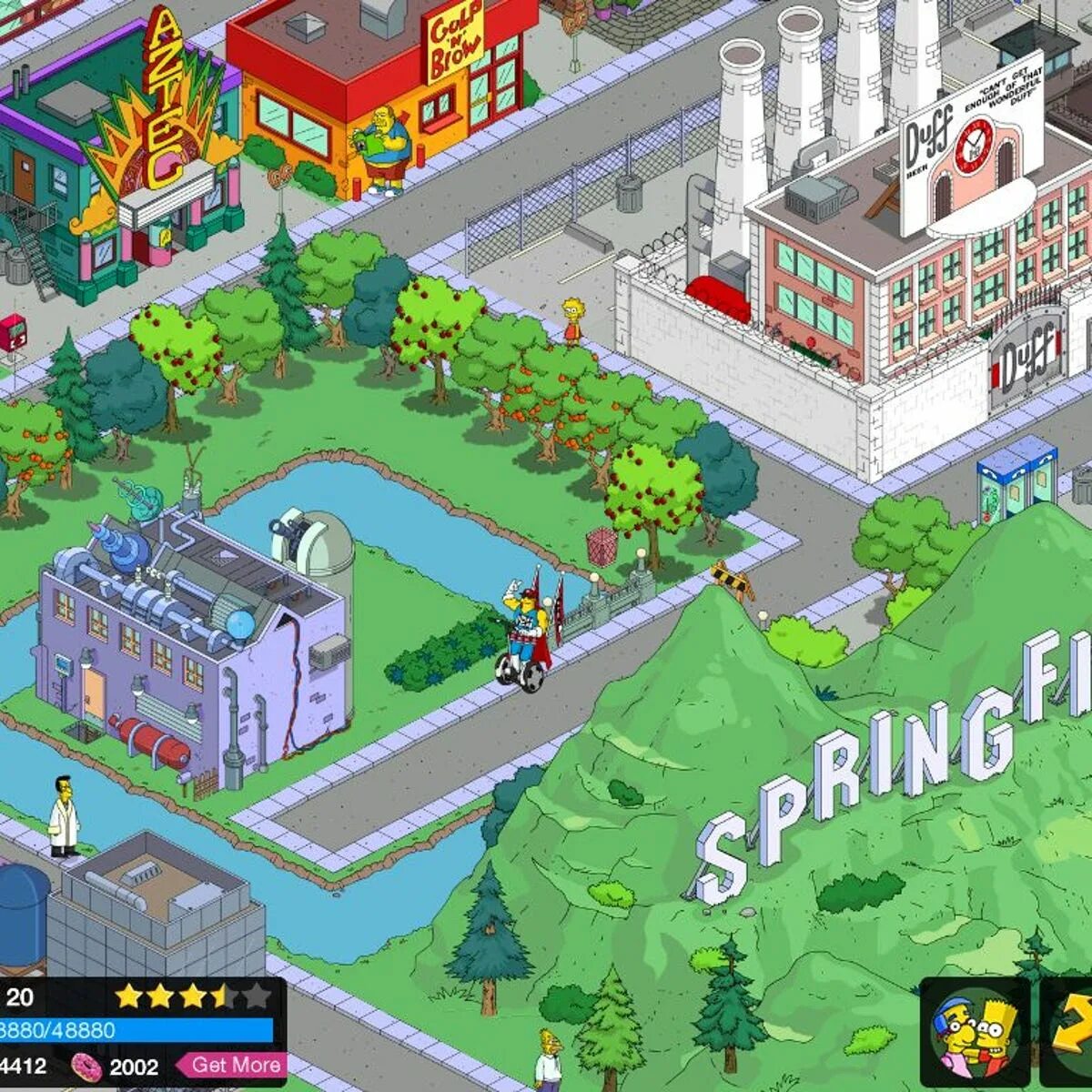 Симпсоны игра на андроид. The Simpsons: tapped out. Спрингфилд на андроид. Спрингфилд (симпсоны). Игры том растущий